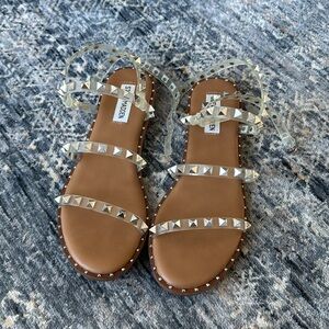 Steve Madden Travel clear sandal, size 7.5, like new
